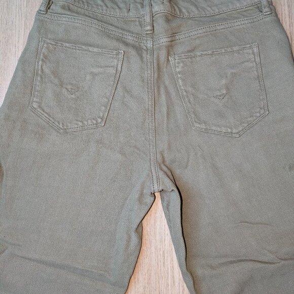 HUDSON Holly High Rise Crop Flare Green Pants - Size 27, 100% Cotton - MSRP $245 - Picture 6 of 8